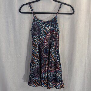 NWT Vintage Havana Size Large (14) Micro Dress in Kaleidoscope Pattern